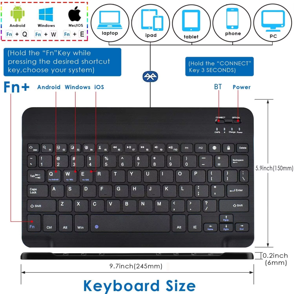 Used Ultra-Slim Bluetooth Keyboard and Mouse Set