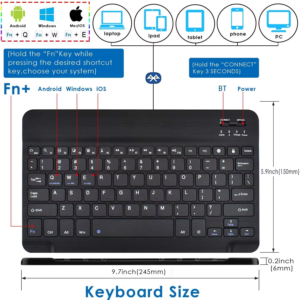 Used Ultra-Slim Bluetooth Keyboard and Mouse Set - Image 2