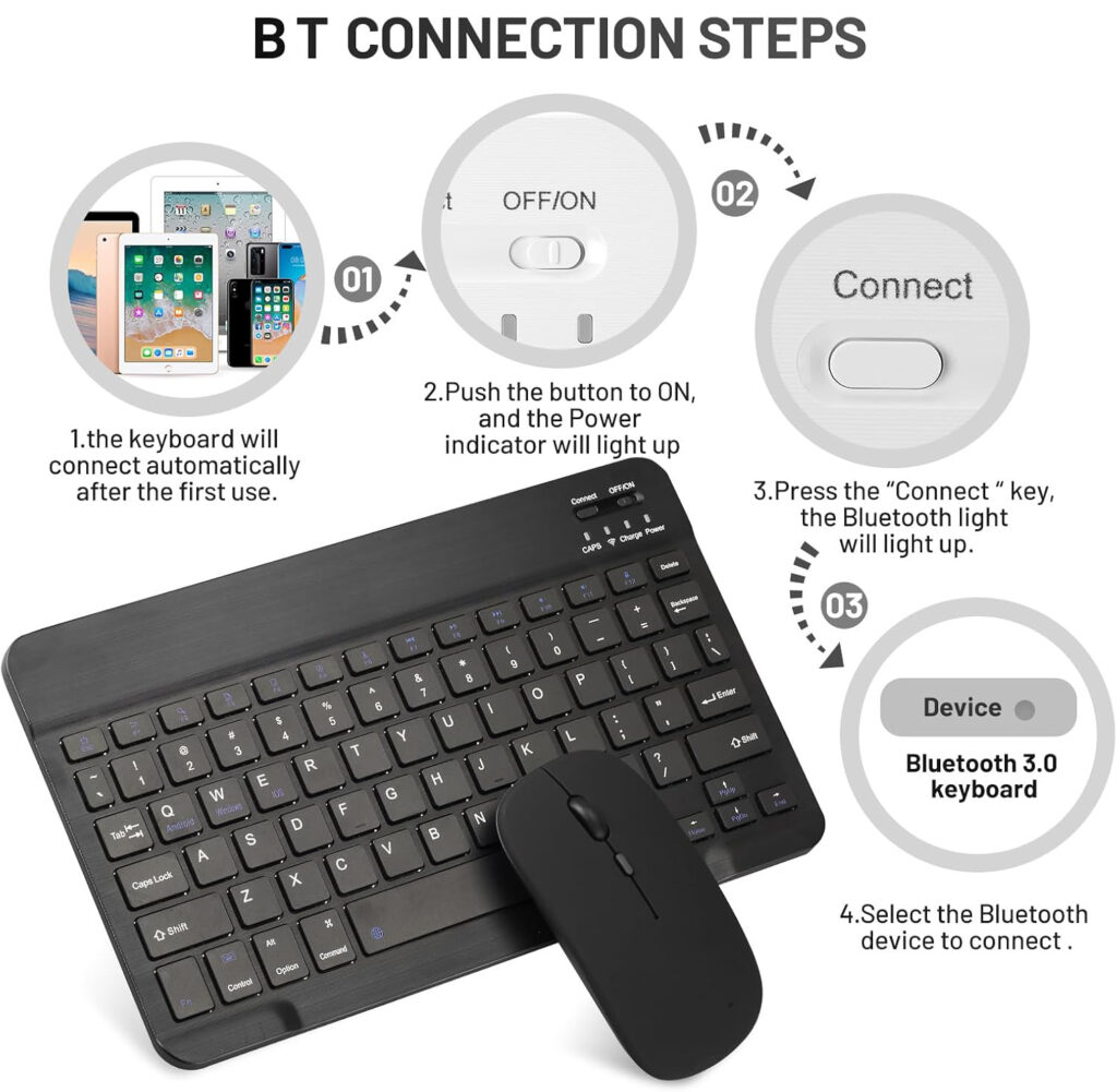Used Ultra-Slim Bluetooth Keyboard and Mouse Set