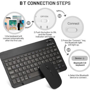 Used Ultra-Slim Bluetooth Keyboard and Mouse Set - Image 7