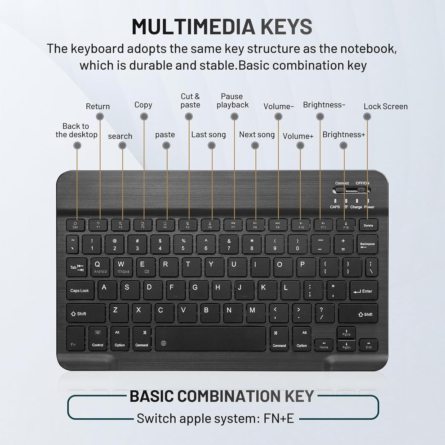 Used Ultra-Slim Bluetooth Keyboard and Mouse Set - Image 4