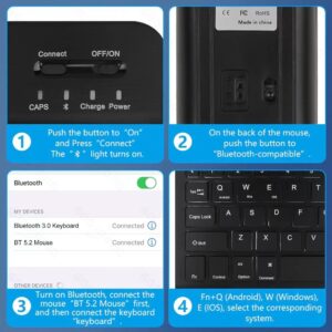 Used Ultra-Slim Bluetooth Keyboard and Mouse Set - Image 5