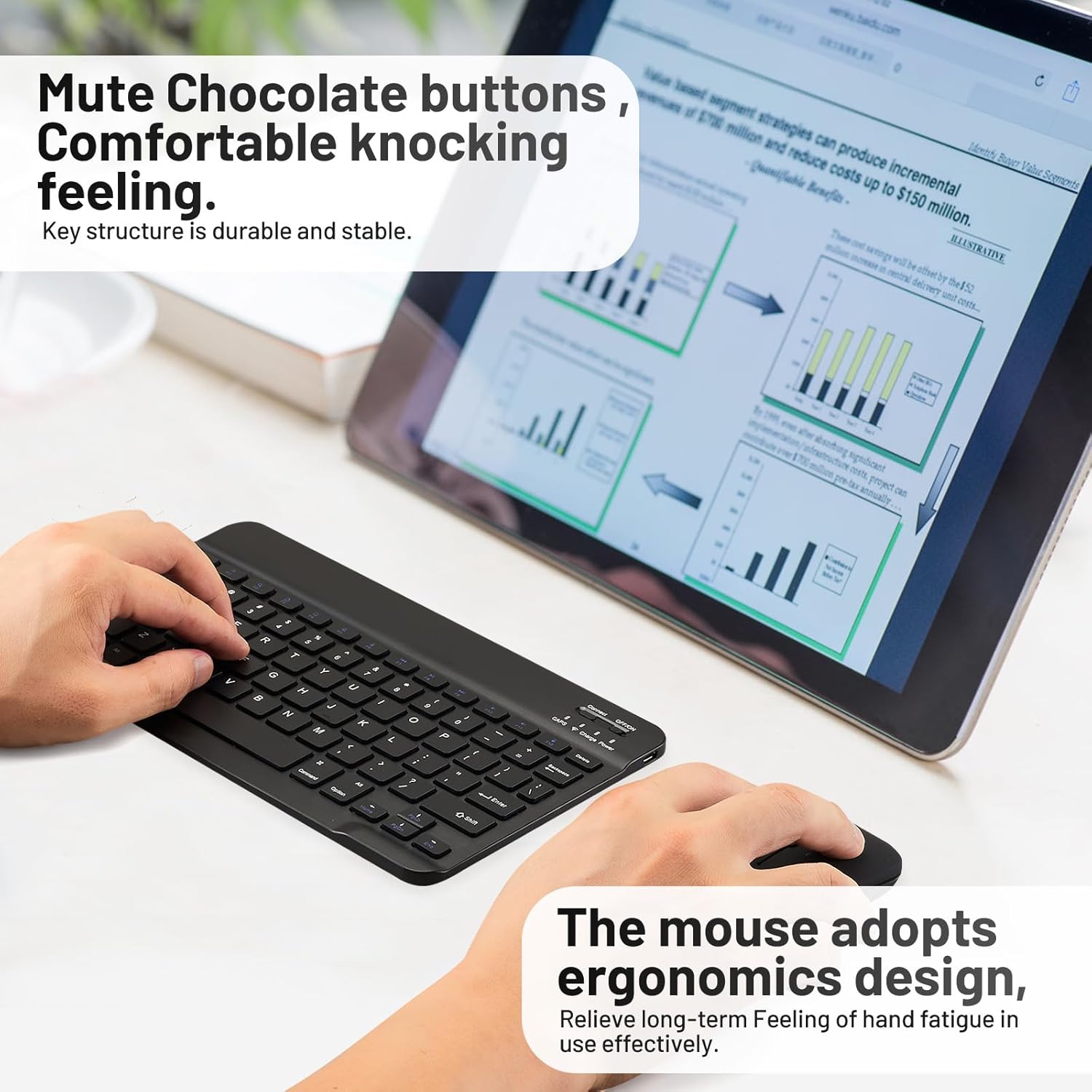 Used Ultra-Slim Bluetooth Keyboard and Mouse Set - Image 6